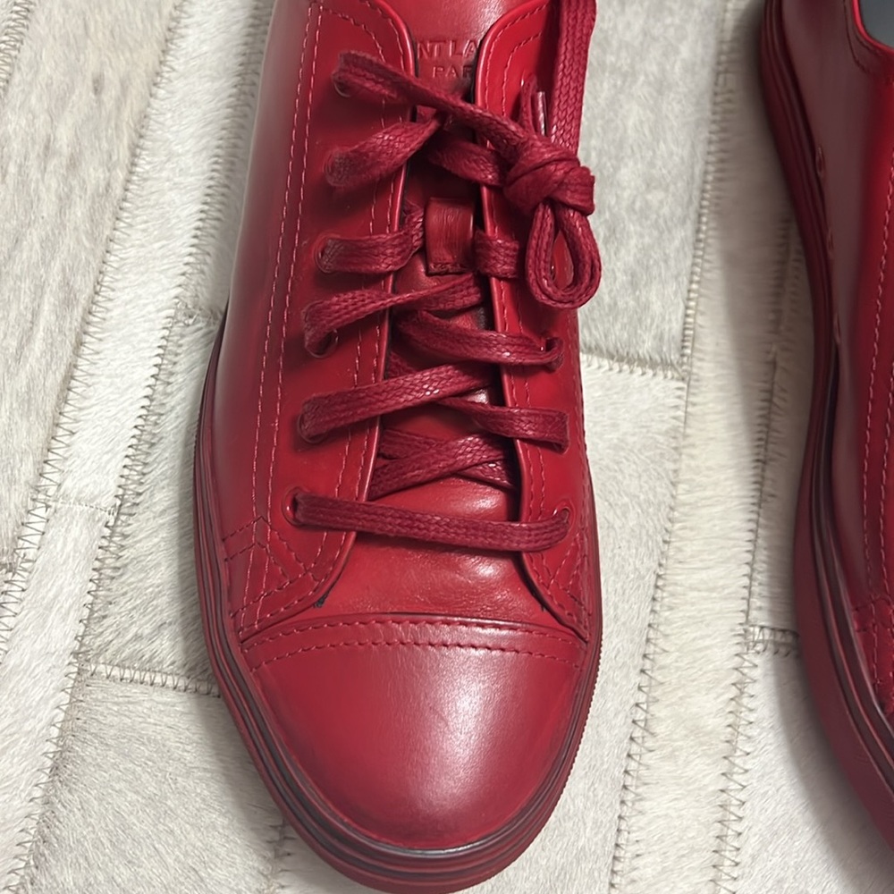 Saint Laurent men’s leather sneakers - Picture 8 of 13